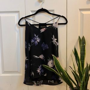 Black Floral Top